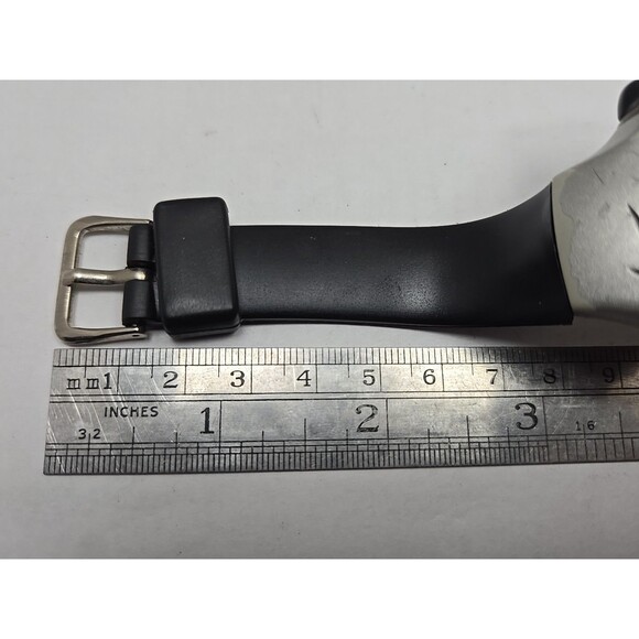 Nike Triax 35Lap Digital Chrono Watch WG48 4000 100M New Battery Black Band Mens - Picture 9 of 11